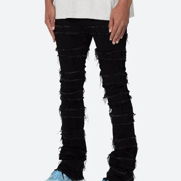 mnml X597 Paneled Skinny Stacked Denim - Black Size 31Black / 31 - Picture 3 of 3
